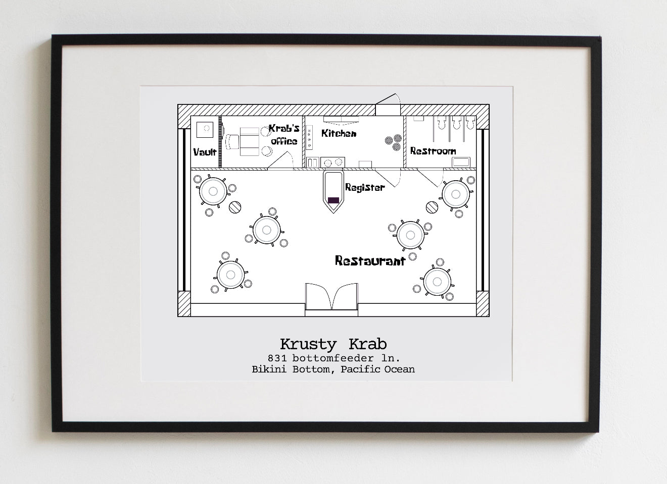 Krusty Krab Floor Plan