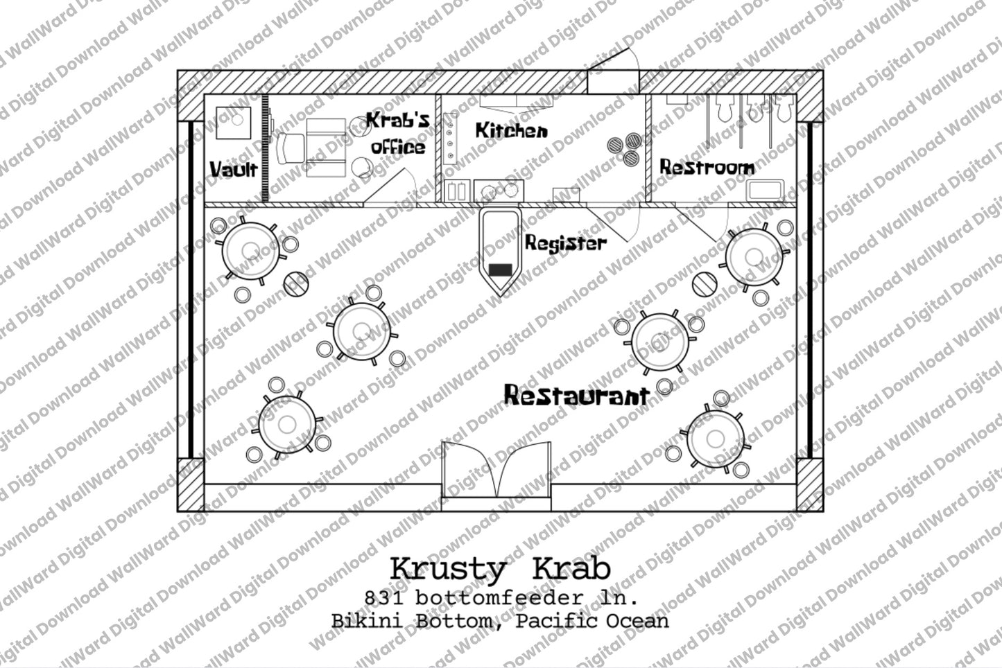 Krusty Krab Floor Plan