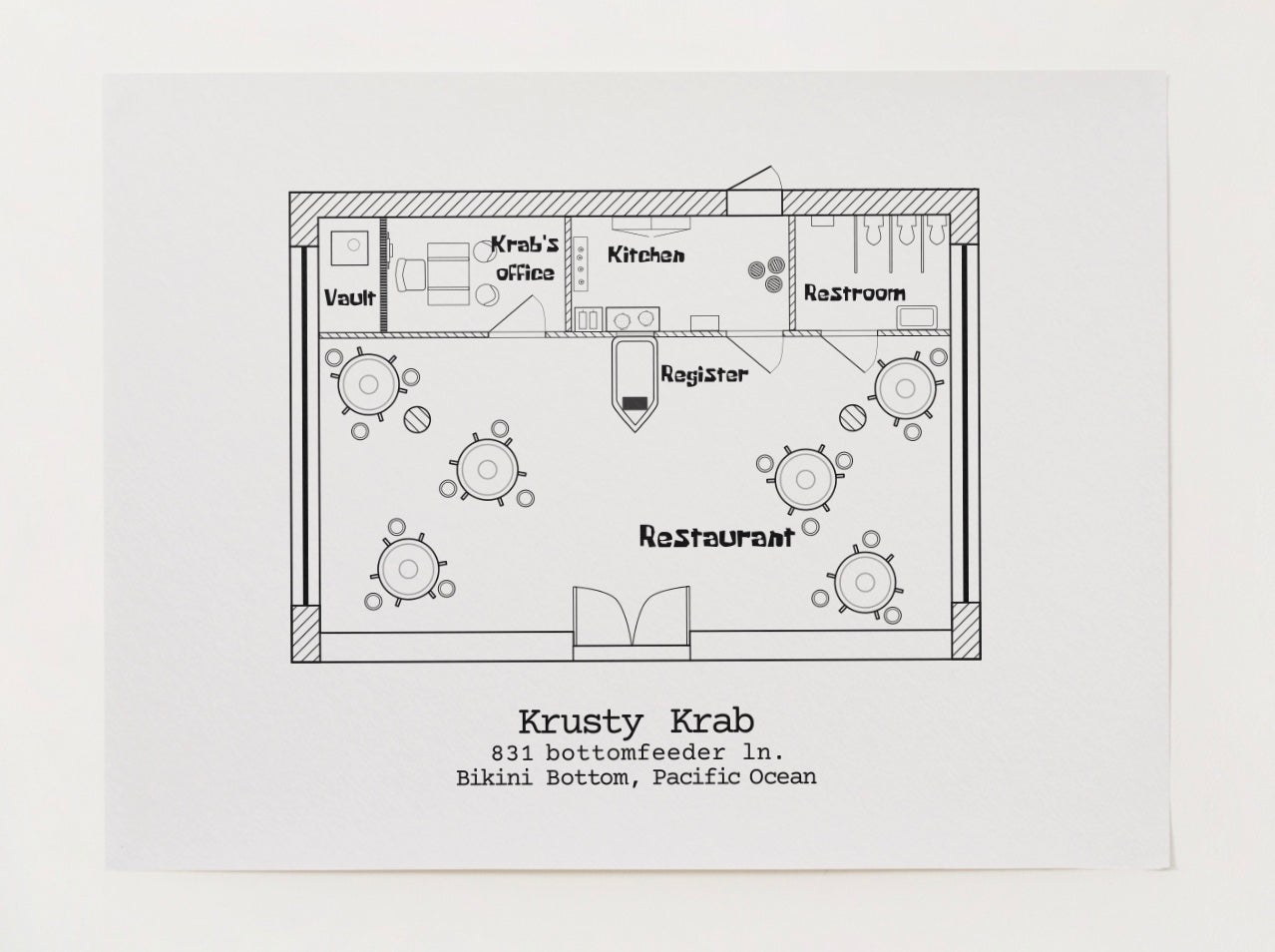 Krusty Krab Floor Plan